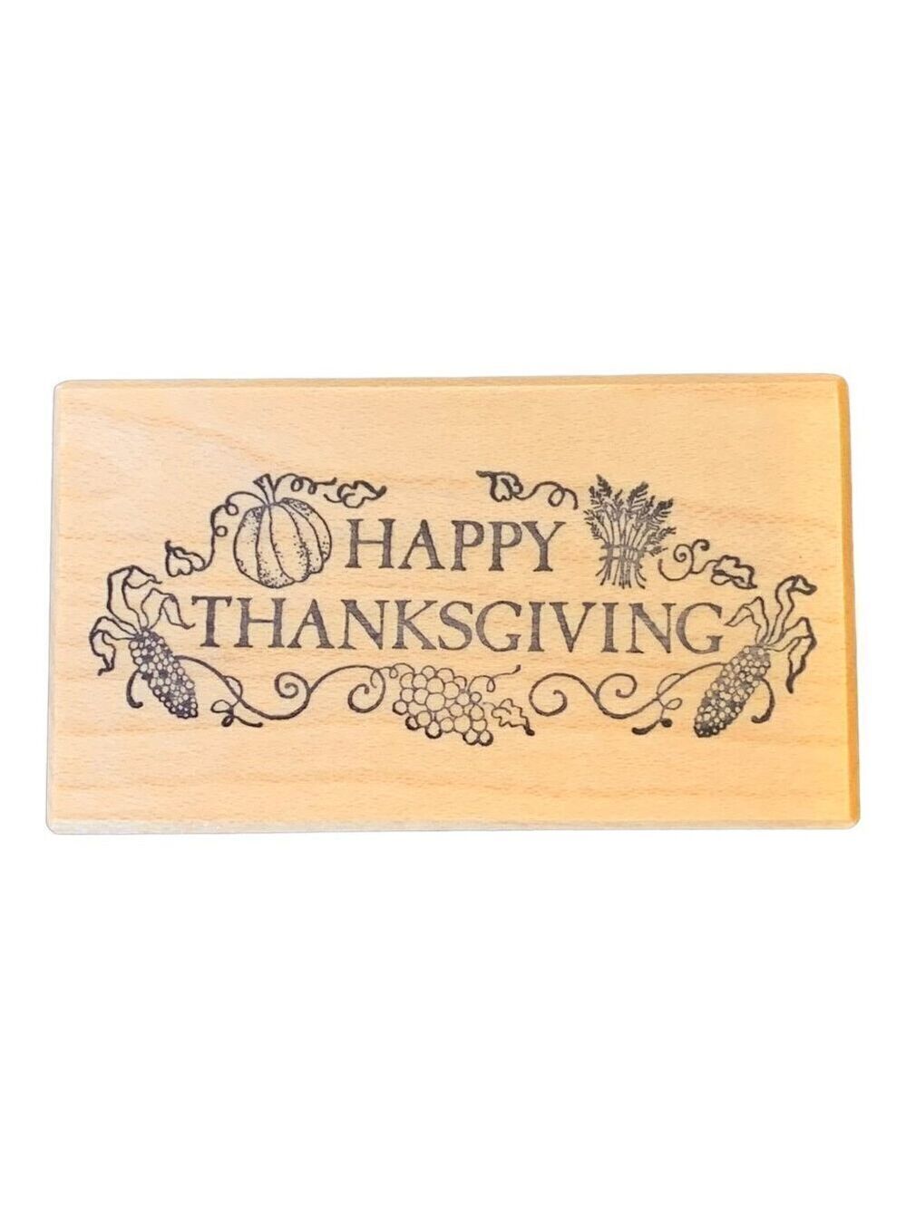 PSX Fall Autumn Thanksgiving Stamp Cookie Tag Holiday Baking Rubber E 846
